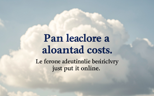 coût de sortie d'un cloud